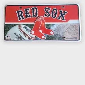 Boston Red Sox metal License Plate